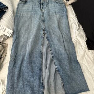 Pilcro Light Blue Denim Jean Skirt